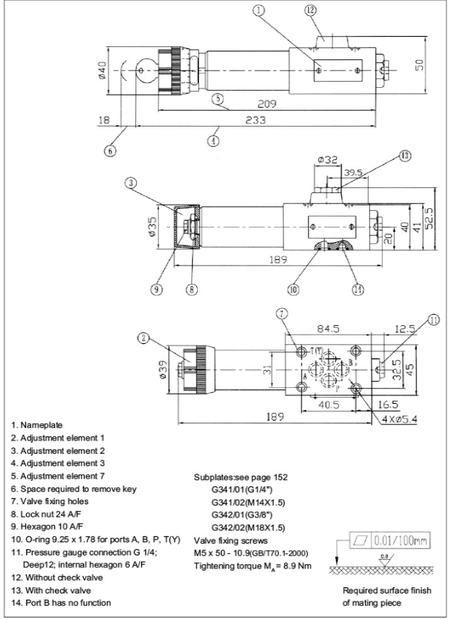 Pressure reducing valve, direct operated,type DR6DP .png