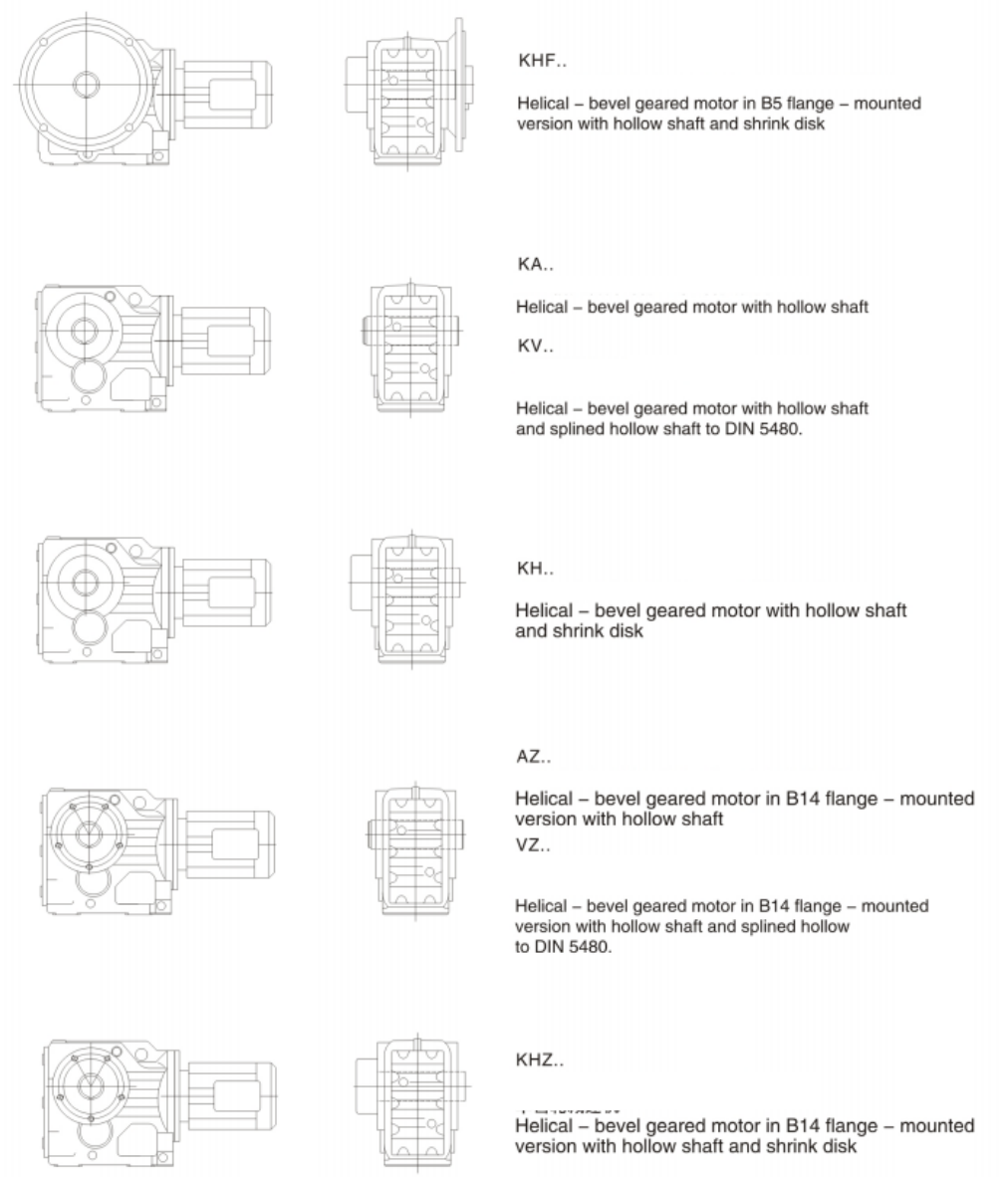 The Following Type Of K Helical Bevell Geared Motor Can Be Supplied .png
