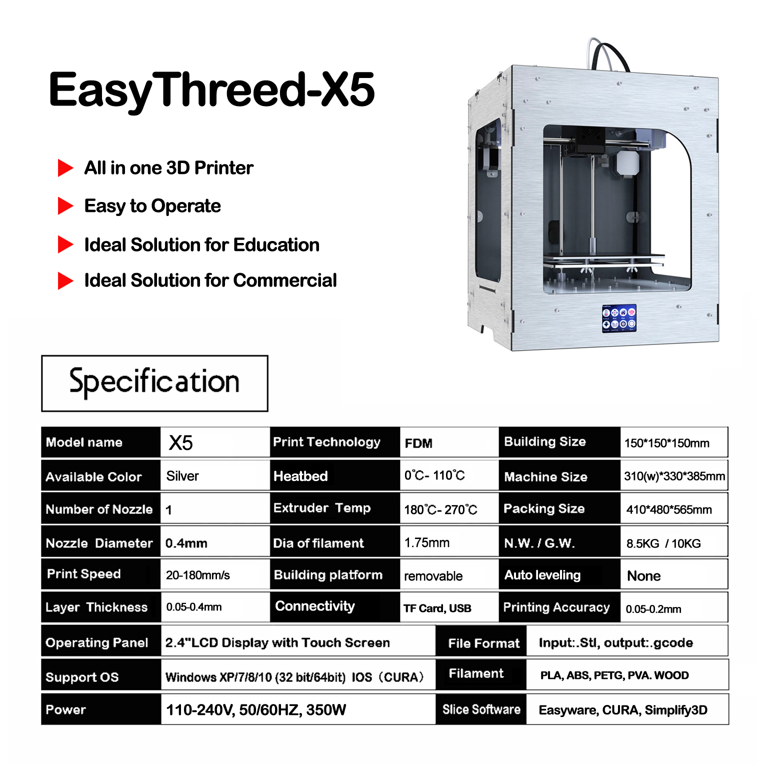 Easythreed 3D Printer X5 Education Printing Machine  (5).jpg