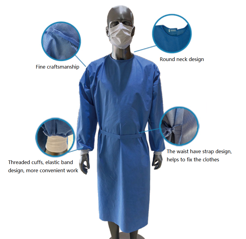 Litai Blue split disposable isolation gown with threaded cuffs(no hoodies).png