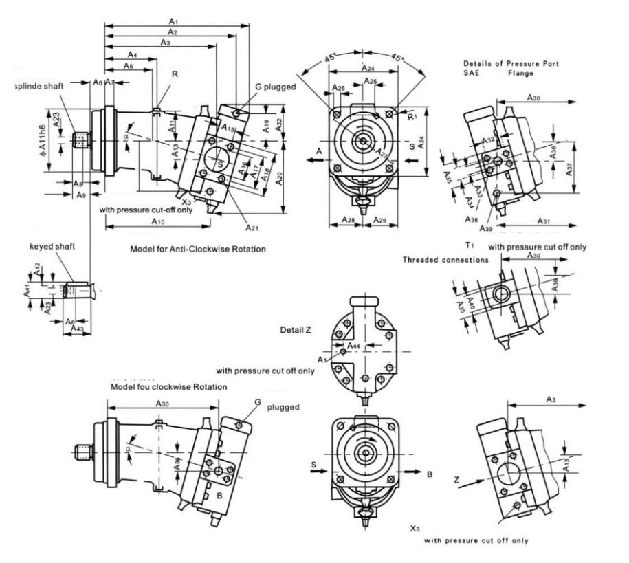 Axial Piston-bent Axis Design Variable Displacement Pump A7V .png