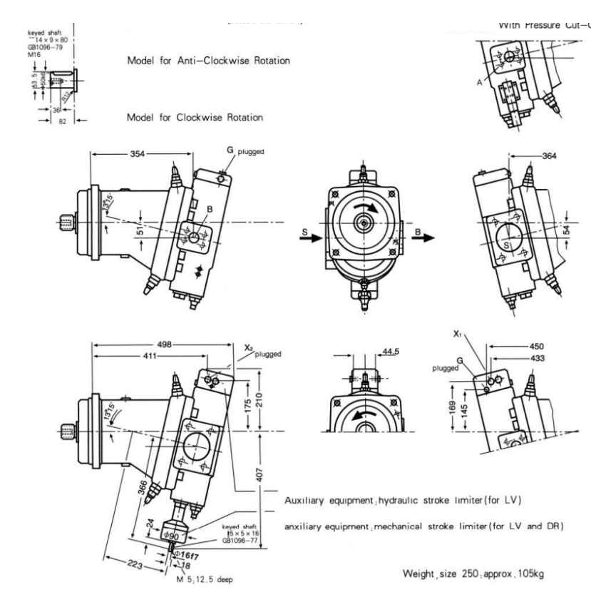 Axial Piston-bent Axis Design Variable Displacement Pump A7V .png