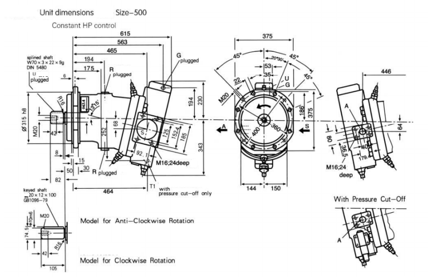 Axial Piston-bent Axis Design Variable Displacement Pump A7V .png