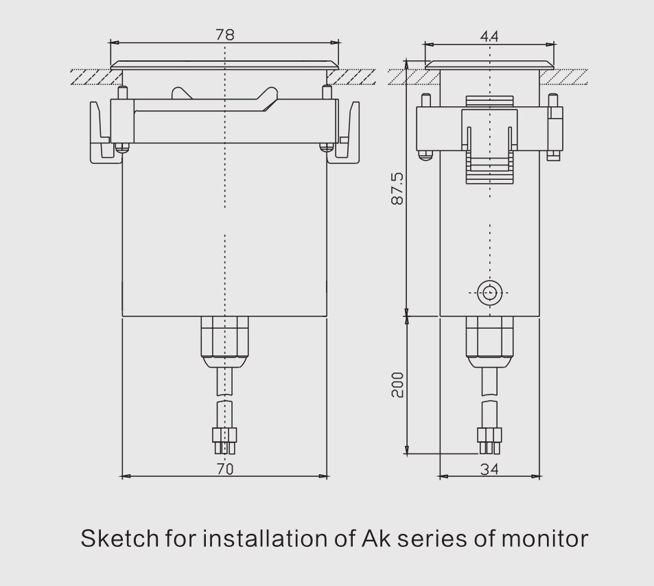 AK07 Automatic Lubrication Monitor Remote Monitor
