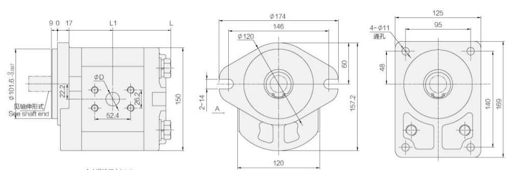 Hydraulic Gear Pump CBHB-F5