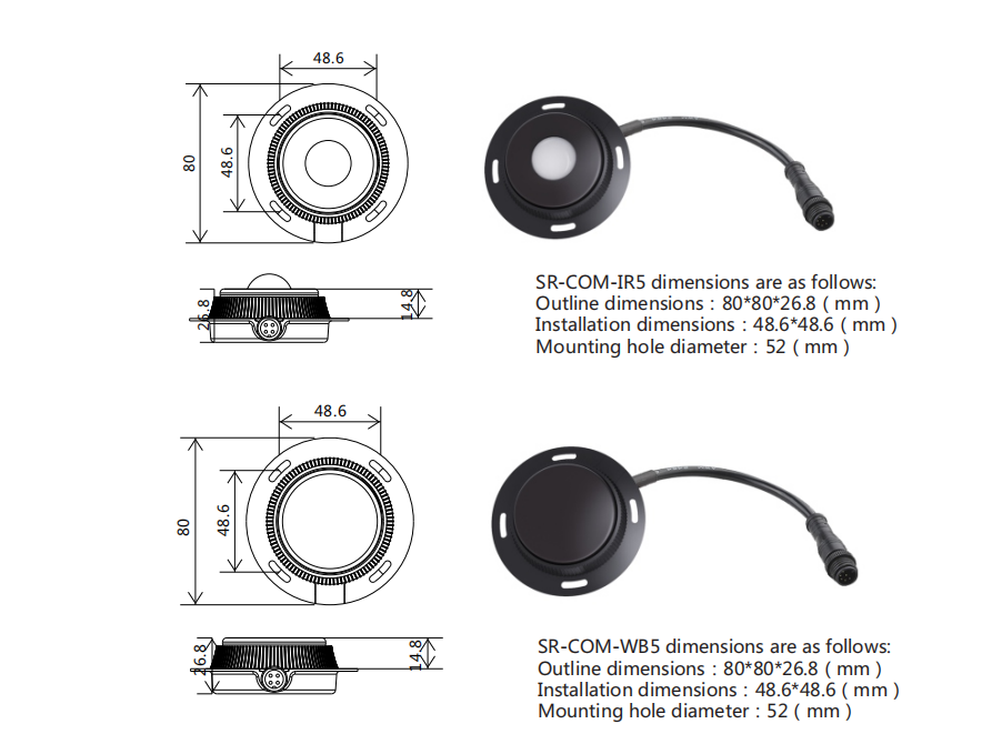 Controller Accessories MicrowaveSensor/InfraredSensor/RemoteControl